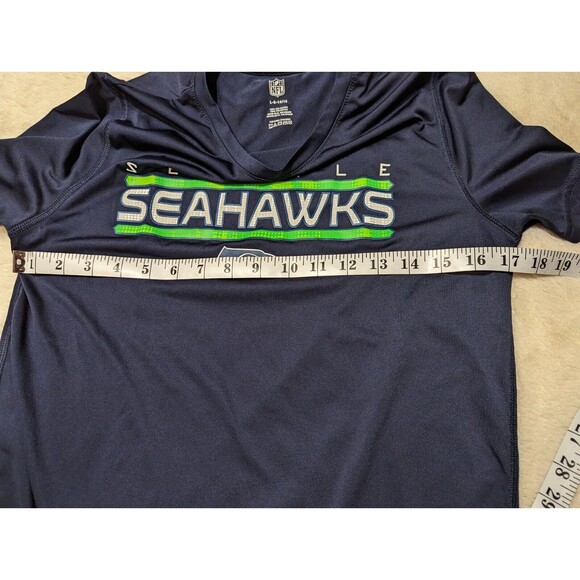 Seattle Seahawks NFL Lightweight Logo Short Sleeve T-shirt Youth Large - Picture 6 of 7
